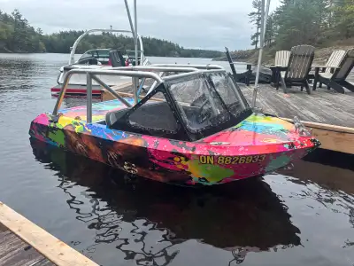 Rotax 300 hp motor Stage 1 tune Comes with trailer This mini jet boat is a lot of fun!! Message for...