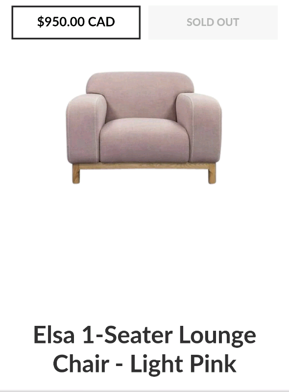 G.Furn armchair /Lounge Sofa Chair  in Chairs & Recliners in Markham / York Region - Image 4