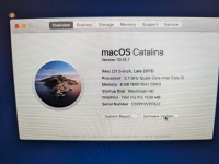 iMac - Late 2013 21.5 inch (2.7GHz Quad Core intel i5, 8GB RAM)