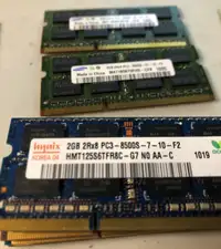 2GB DDR3 Laptop RAM Various Brands/Speed