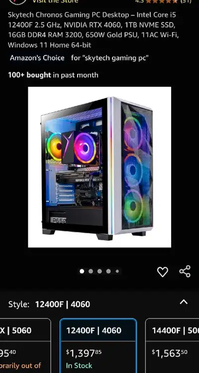 Selling Skytech Chronos Gaming PC BNIB, View more
