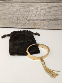 Michael Kors Gold Tassel Cuff Bracelet