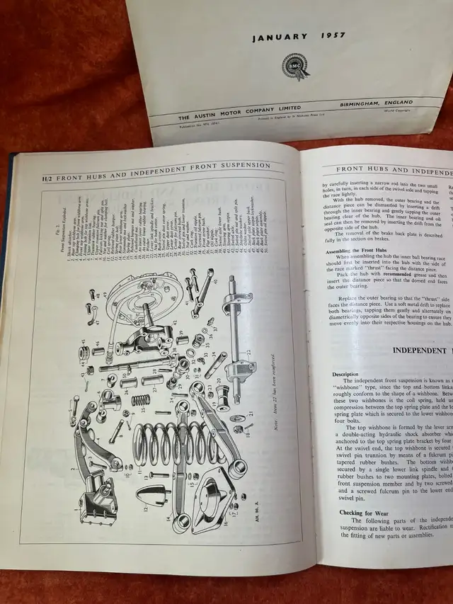 Vintage car service manual. Austin Cambridge in Other in Red Deer - Image 8