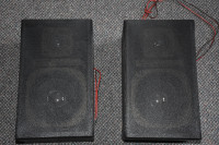 Shelf Speakers, Black, Enclosed, 15-watt output