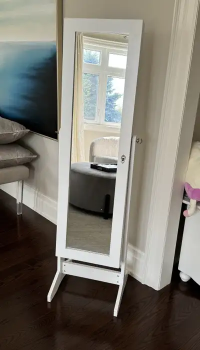 floor mirror with jewelry storage, View more