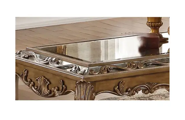 LUXURY Mirrored Top Mahogany Wood Coffee Table (retail $3200) in Coffee Tables in Ottawa - Image 6