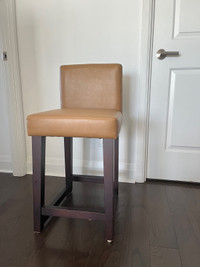 Leather Counter Stool 