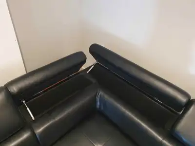 Never Used // Vegas Leather Sectional Couch, View more