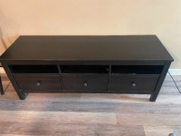 IKEA black hemnes tv table or bench
