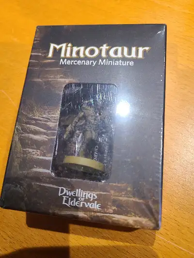 Dwellings of Eldervale - Minotaur Mercenary Mini - New & Sealed, View more