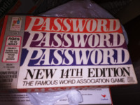 NEW 14th EDITION  1972  PASSWORD  BOARD GAME