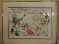 "Don Quixote" Salvador Dali numbered 48/300 lithograph