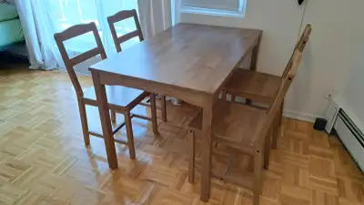 Moving sale: Ikea table and chairs, View more