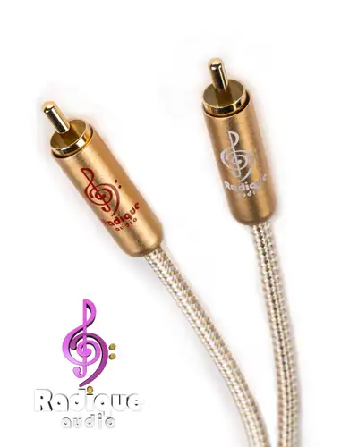 Radique Audio Gold Series Subwoofer Splitter, .2m ~ 8" Audiophile quality cables without the audioph...