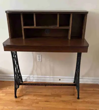 beautiful vintage singer sewing table/ computer desk, View more