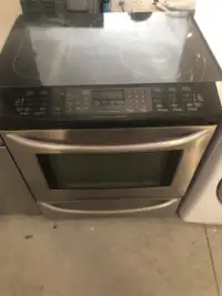 Slide in 30 inch electric stove range oven can deliver