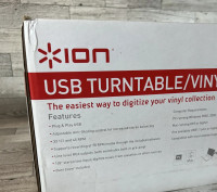 ION USB Turntable/Vinyl Archiver With Dust Cover Model TTUSB10