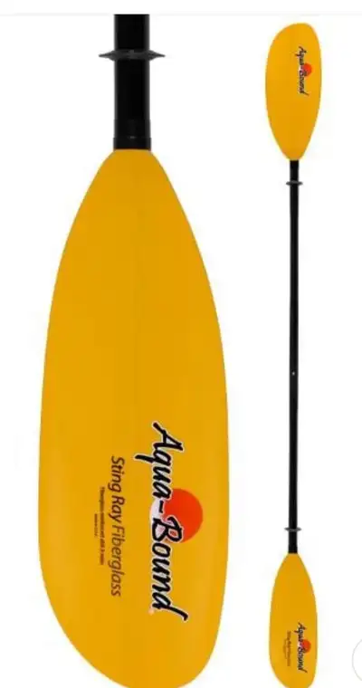 Paddles:Aqua Bound StingRay Yellow FG Blade/Fiberglass Shaft 2pc, View more