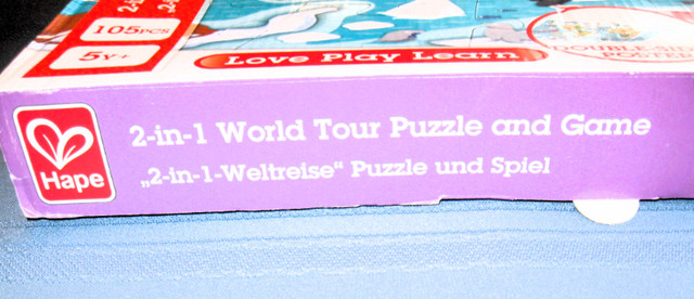 HAPE WORLD TOUR PUZZLE + GAME Educaational LEVEL 6 5YR+ in Toys & Games in Annapolis Valley - Image 2