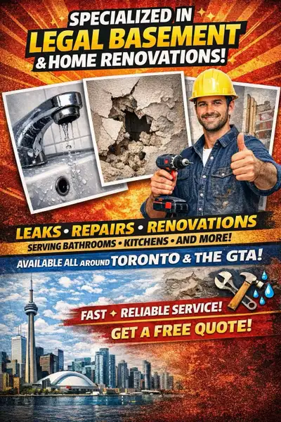 plumbing , repairing , leaks , basement & home renovatio, View more