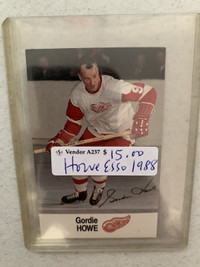 Gordie Howe 1988 Esso Hockey Card Detroit Showcase 319