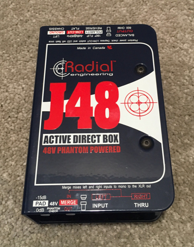 Radial J48 Active DI box | Pro Audio & Recording Equipment