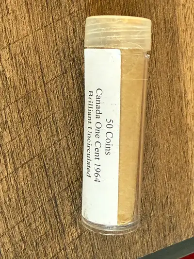 MINT SEALED ROLL OF PENNIES. NEVER OPENED