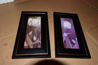 Two Flower Pictures signed Wendy Parker