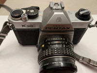 Pentax K1000 35 mm Camera and Lenses