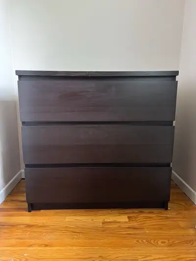 Black Wooden 3 Drawer Dresser, View more