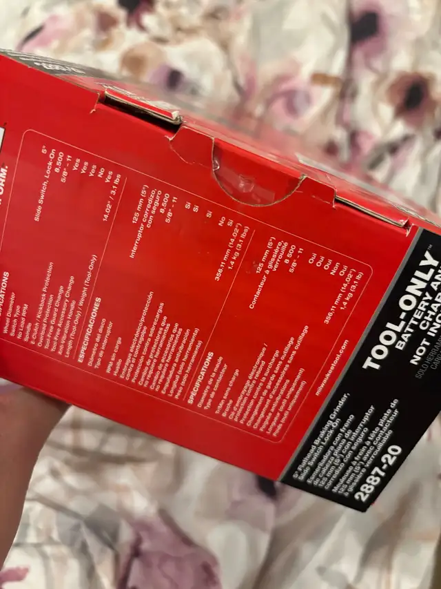 MILWAUKEE 5” Flathead Braking Grinder, Slide Switch Lock-On64519996068867122