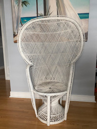 Peacock chair for sale - vintage rattan wicker 