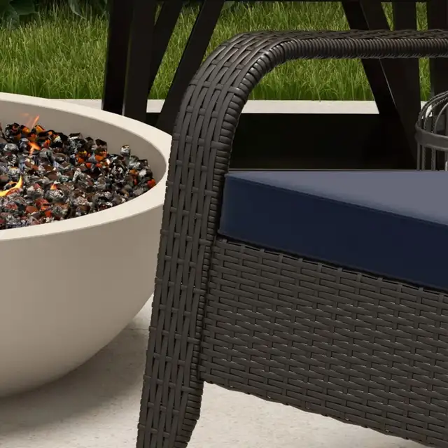 Patio Wicker Adirondack Chair, Outdoor Rattan Muskoka Chair with in Patio & Garden Furniture in Markham / York Region - Image 10