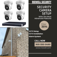 Security system installation,IP cameras,NVR system,Built in mic