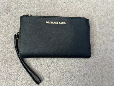 Michael Kors Black Saffiano Leather Wristlet Wallet, View more