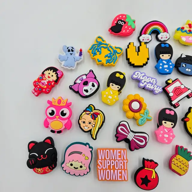 Shoe Charms Jibbitz Rubber Lot Of 86 Female Singer Disney Read in Arts & Collectibles in Strathcona County - Image 6