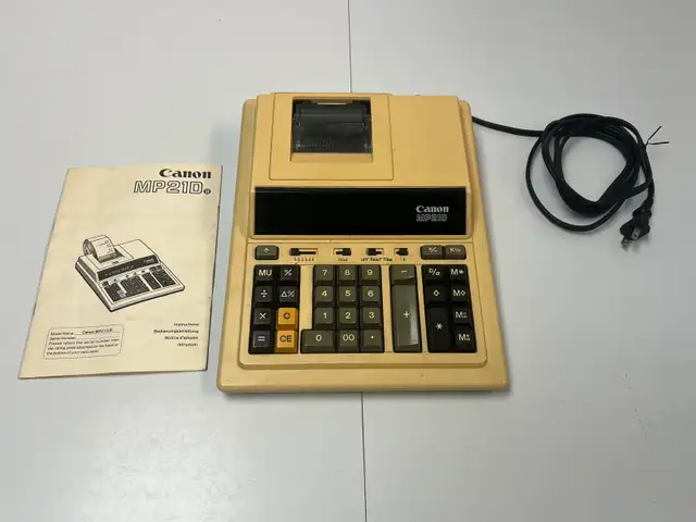Calculatrice Imprimante Electrique Canon MP21DII + Manual in General Electronics in City of Montréal - Image 8
