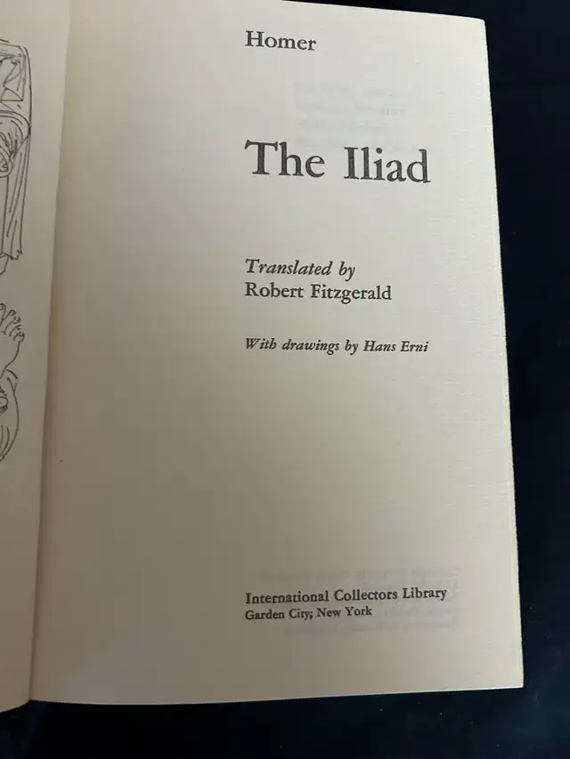 Vintage book Homer -The Iliad in Fiction in City of Toronto - Image 7