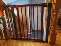 Wood and Steel Safety Gate