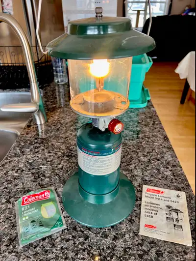 Colman propane lantern., View more
