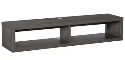 HOMCOM Floating Wall-Mounted TV Shelf, View more