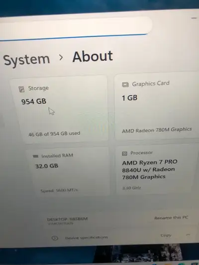 Lenovo t14 ryzen 7 pro Gen 5 -32gbRAM /1tb 21mo. warranty, View more