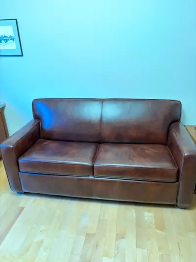 leather sofabed, View more