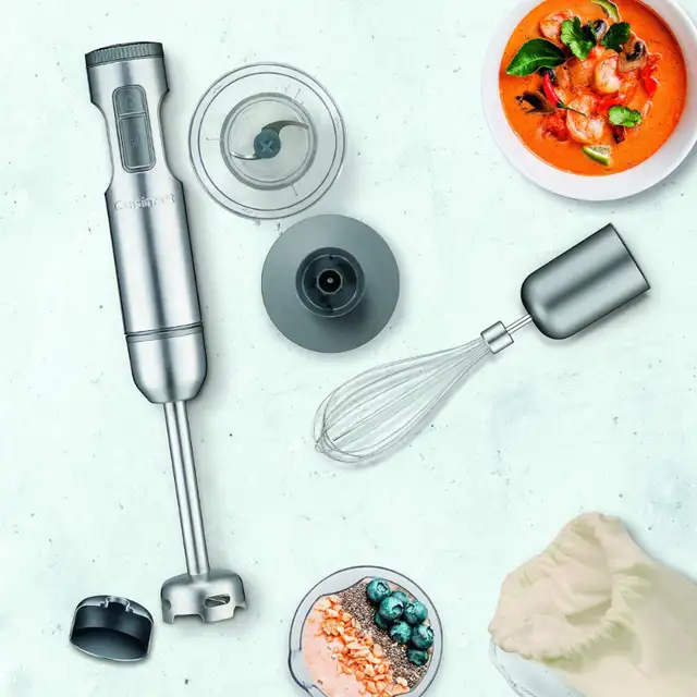 Cuisinart CSB-87C Smart Stick Hand Blender with Chopper, Silver in Processors, Blenders & Juicers in Markham / York Region - Image 6