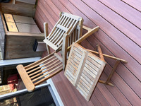 Teak Folding Deck Chairs