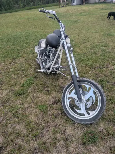 Hard tail chopper for sale, roughly 5000 km on it, has a 113 Ultima Evo with a 5 speed Ultima transm...