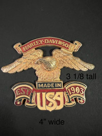 Harley Davidson Gold Eagle Emblem (Badge)