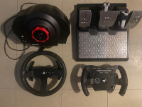 Thrustmaster T300 RS + T-lcm Pedals + Open wheel add on 