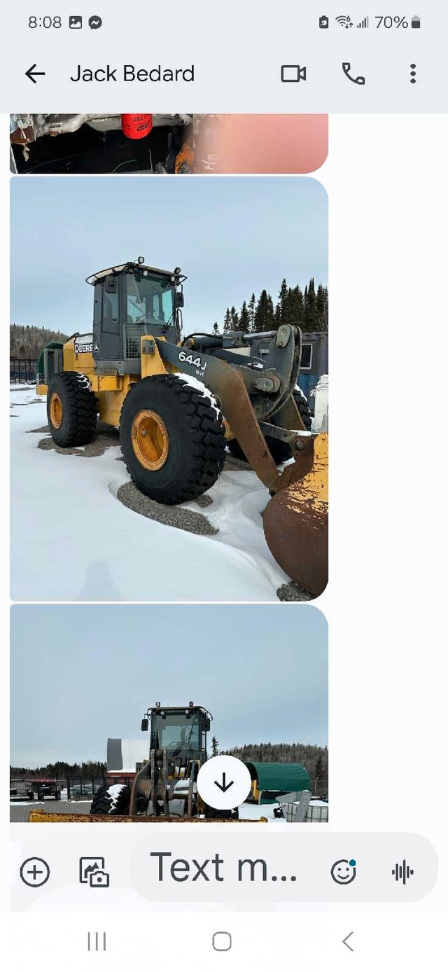 2008 644J rubber wheel loader in Heavy Equipment in Sudbury