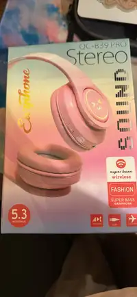 Pink headphone